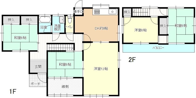 戸田様貸家 間取り図