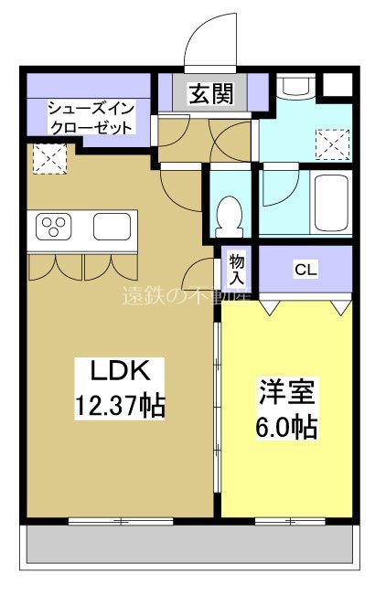SUPREME ASADA 208号室 間取り