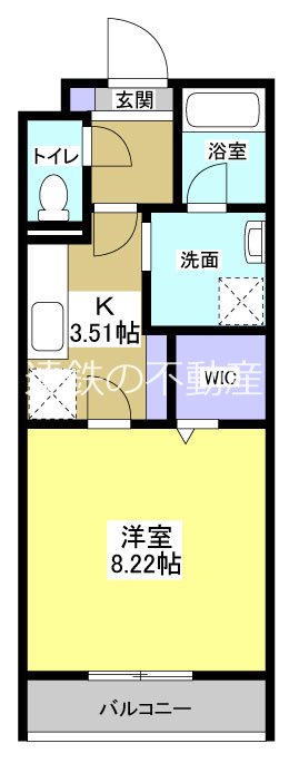 SUPREME ASADA 303号室 間取り