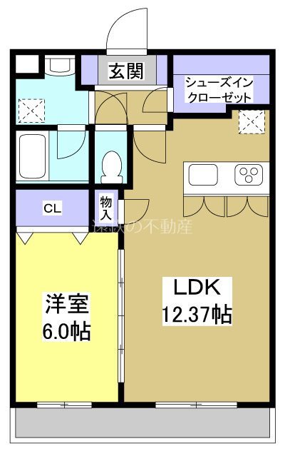 SUPREME ASADA 307号室 間取り