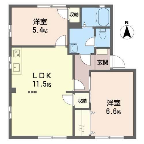 ハイツ神田川 N 間取り図