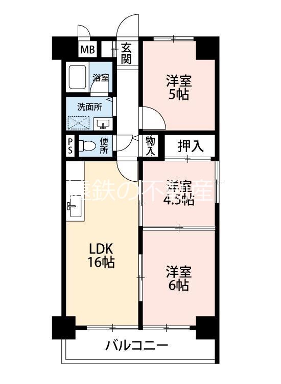 シティプラザ浜松 106号室 間取り