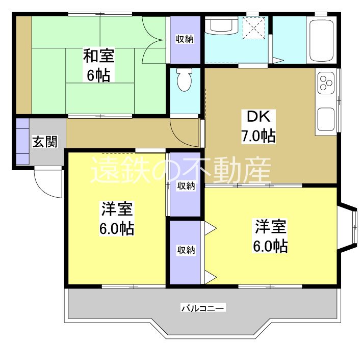 ハイツMOON2 間取り図