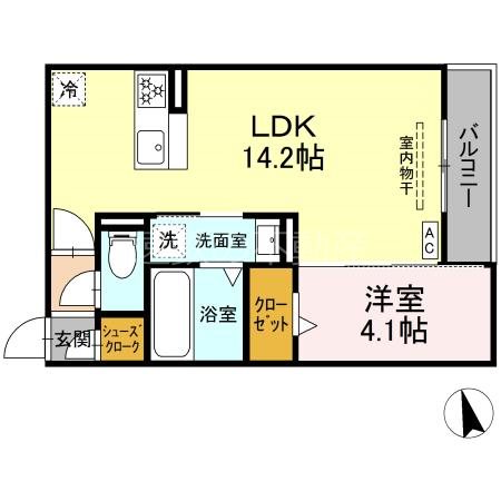 (仮称)D-ROOM下池川町 間取り図
