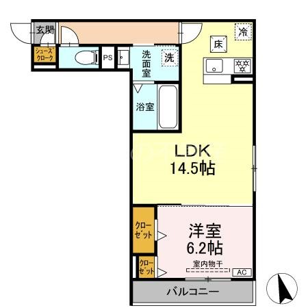 (仮称)D-ROOM下池川町 間取り図