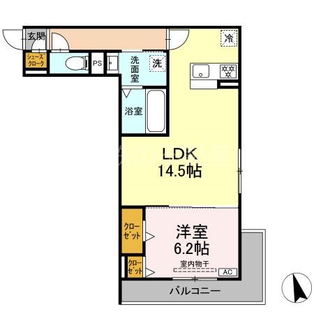 (仮称)D-ROOM下池川町 間取り図