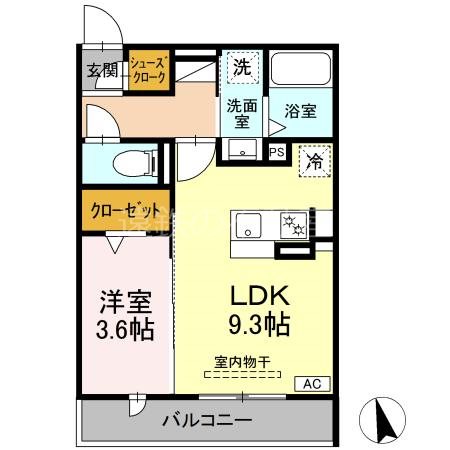 (仮称)D-ROOM下池川町 間取り図