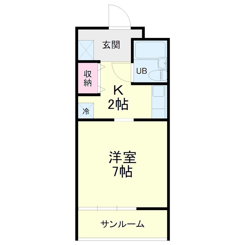 元魚ロイドアパートＢ 間取り図