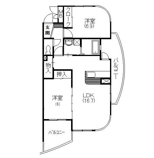 CREAM 間取り図