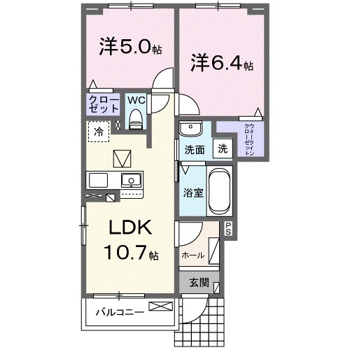 アウレリッソＢ 間取り図