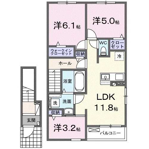 アウレリッソＢ 間取り図