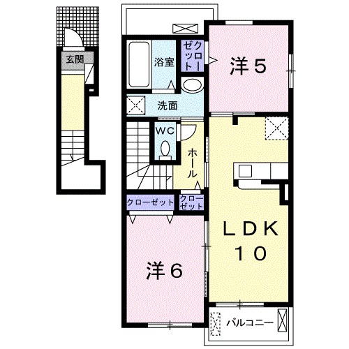 ベラルーチェＢ 間取り図