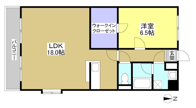 イルフィオーレ 205号室 間取り