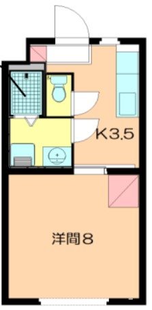 スカイコート三門 303号室 間取り