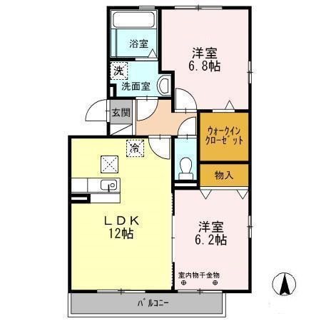 Richesse Court 101号室 間取り
