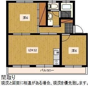 ヴィラコンフォート下俣南 402号室 間取り
