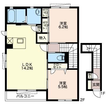 スキヤハイツⅧ 間取り図