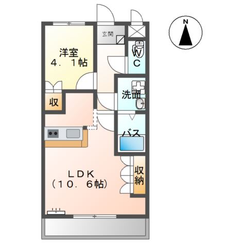 オリエンタルハイツ 間取り図