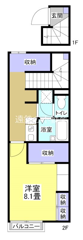 アリエッタ延久V 214号室 間取り