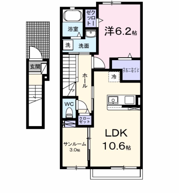 プルメリア 間取り図