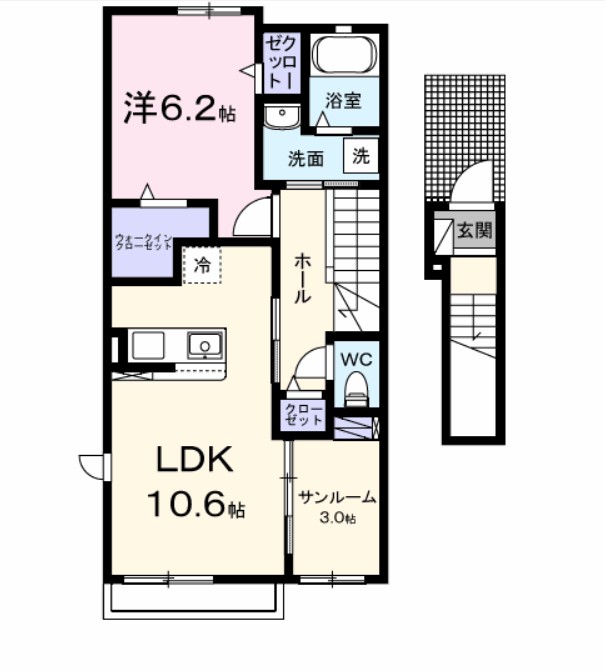 プルメリア 間取り図