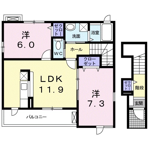 はぁもにぃ 間取り図