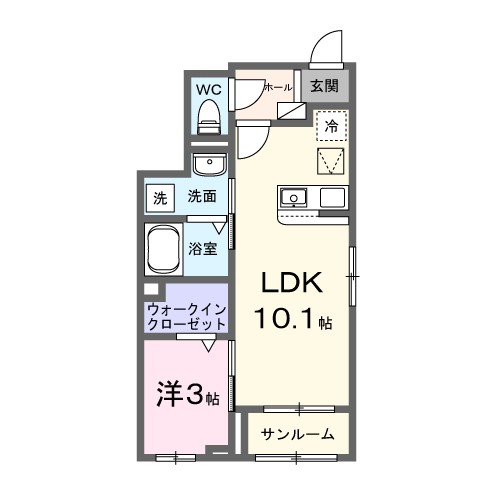 ヒカルサ浜松増楽町Ⅰ 間取り図