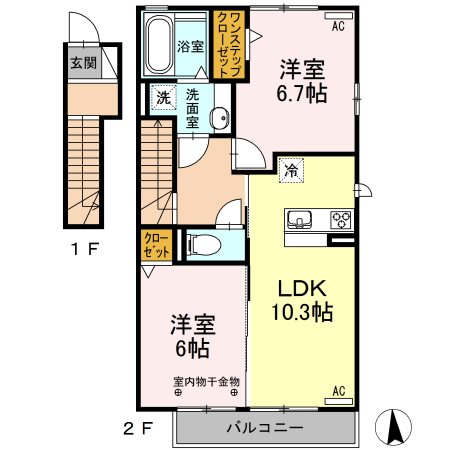 ZENITH 201号室 間取り