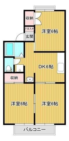 セジュールK&T　Ⅳ 202号室 間取り