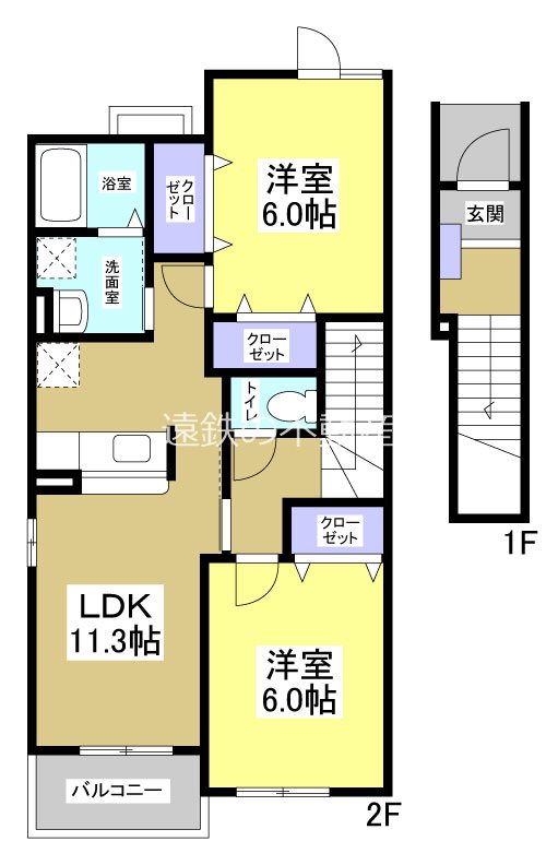 レクサスB 201号室 間取り