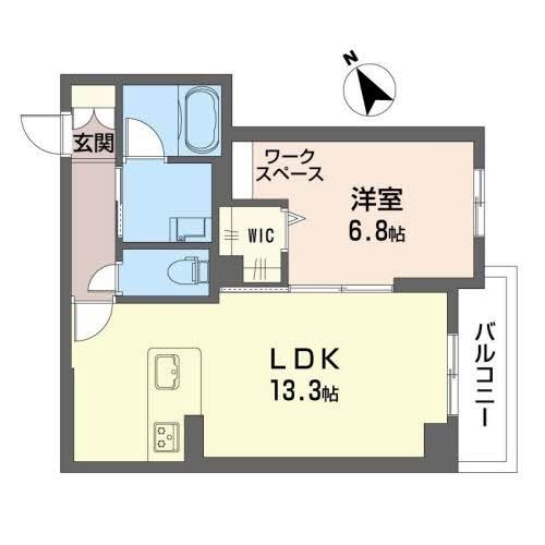 シャーメゾン仁王門通 302号室 間取り