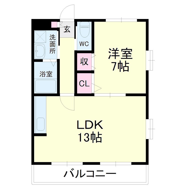 ラ・セフィーロⅦ 101号室 間取り