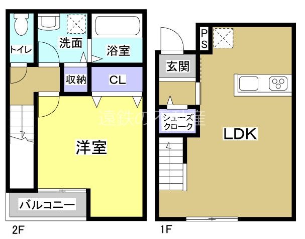 デザインコート山科 C号室 間取り