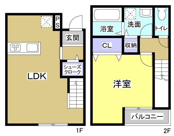 デザインコート山科 C号室 間取り