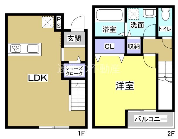 デザインコート山科 D号室 間取り