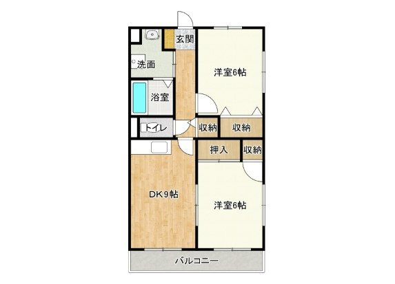 プチメゾン弥生 302号室 間取り