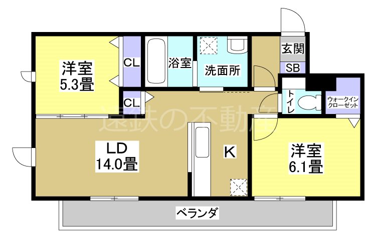Casa in Collina 107号室 間取り