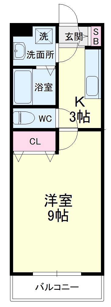ビアンクルー 102号室 間取り