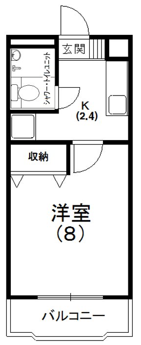シャロームアイ 101号室 間取り