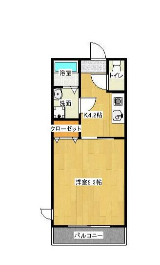 Green Apple 305号室 間取り