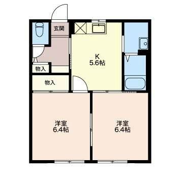 サンスリーゼA 101号室 間取り