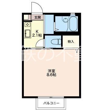 ルイーネ 204号室 間取り