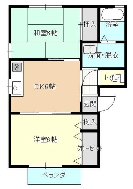 フラフィ 101号室 間取り