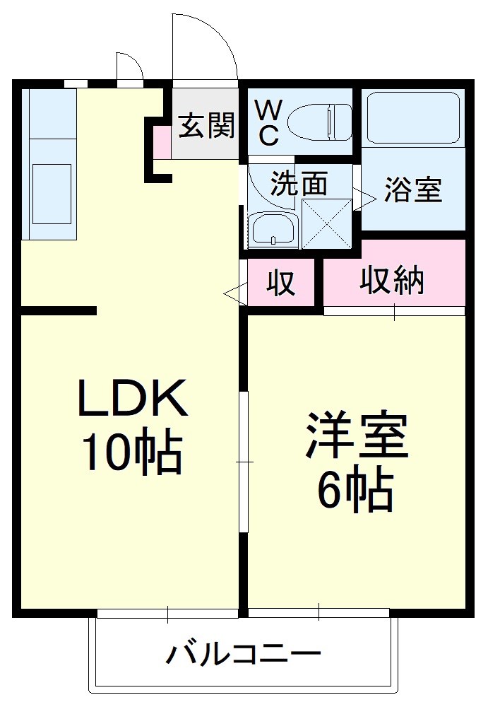 SUNLIFE FUJI1（サンライフフジワン） 101号室 間取り