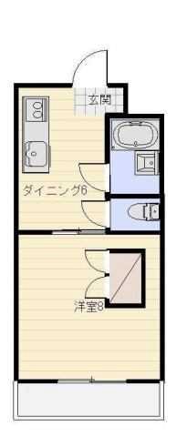 グリーンハイツ 204号室 間取り