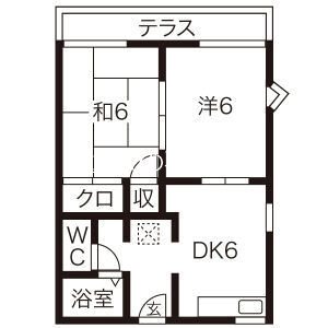 アークガーデン和合K号棟 128号室 間取り