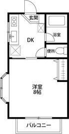タウニーホワイトベル 202号室 間取り
