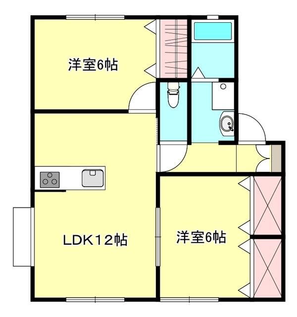 ヴィラ・サザンクロス H102号室 間取り