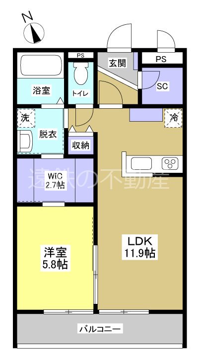 Palace　Mooyo 302号室 間取り