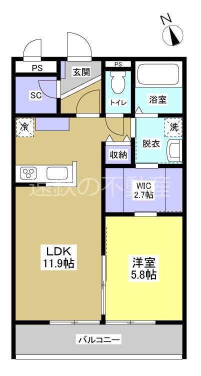 Palace　Mooyo 303号室 間取り